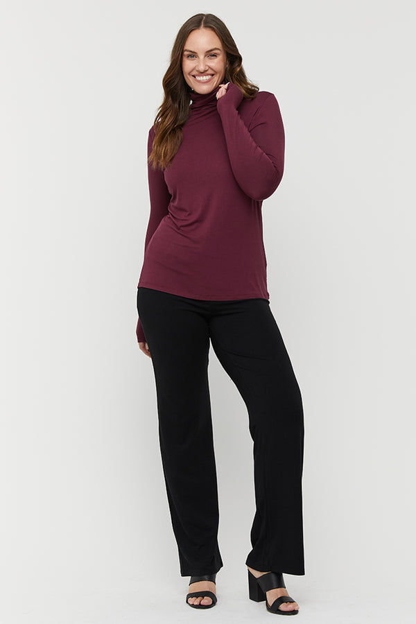 Women’s Maroon Turtle Neck Top |High Neck Top for Women in Bangladesh