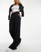 High/Mid Waist Women’s Black Heavyweight Joggers