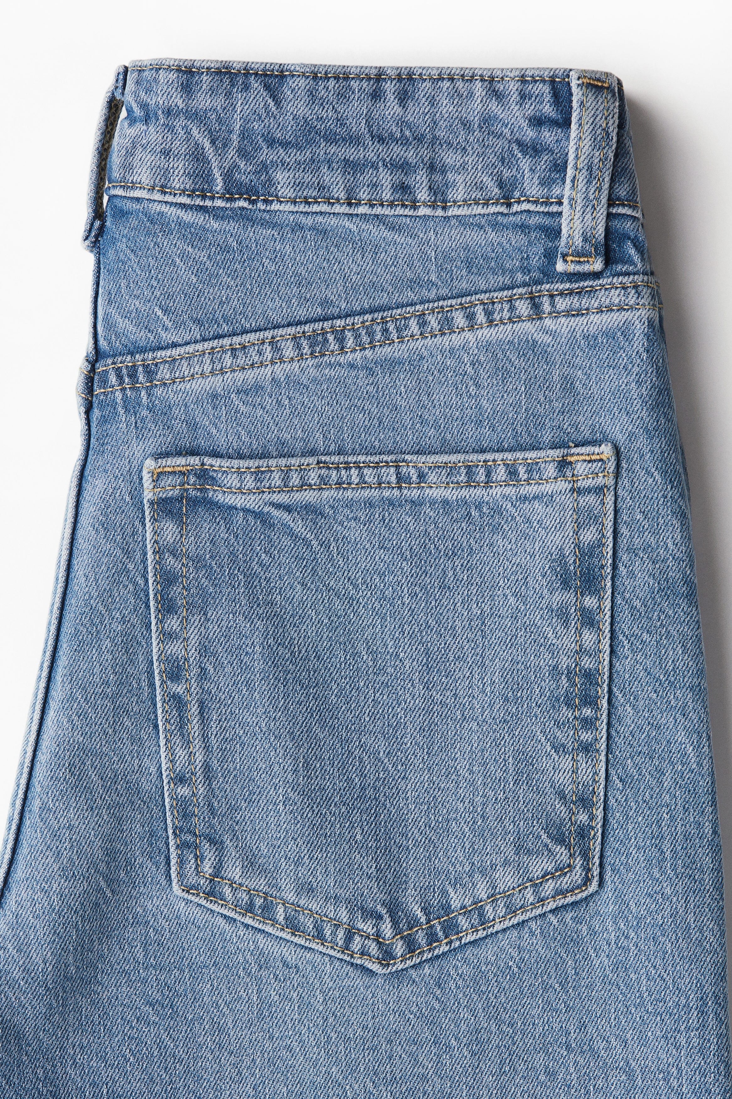 High Rise Extra Wide Leg Denim Blue Baggy Fit Jeans for Women