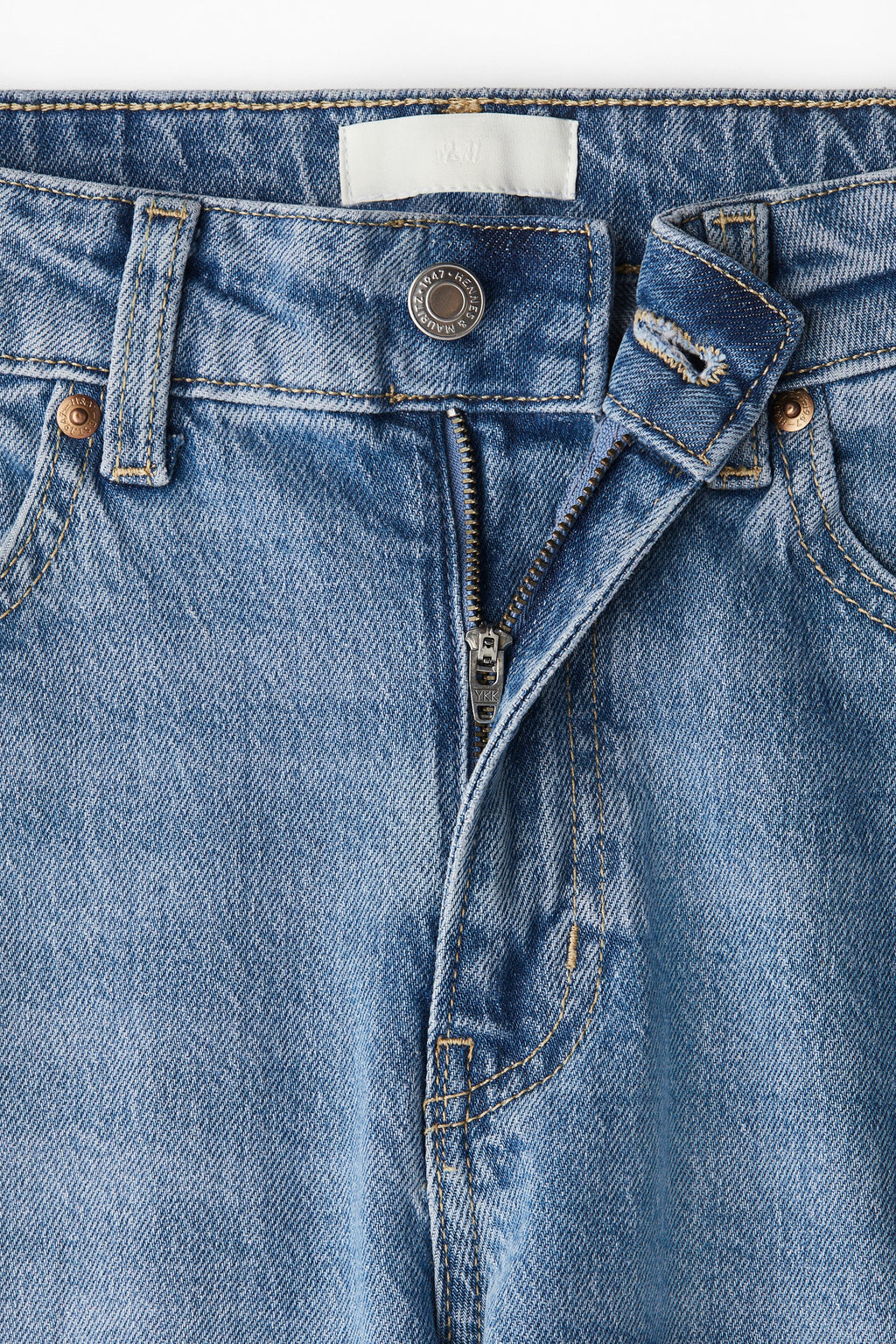 High Rise Extra Wide Leg Denim Blue Baggy Fit Jeans for Women