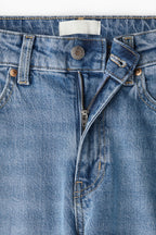 High Rise Extra Wide Leg Denim Blue Baggy Fit Jeans for Women