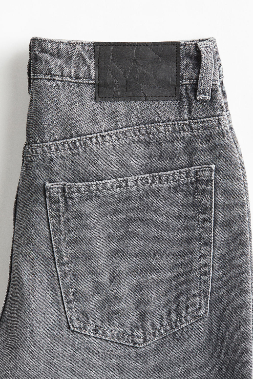 High Rise Extra Wide Leg Grey Baggy Fit Jeans for Women