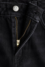 High Rise Extra Wide Leg Black Baggy Fit Jeans for Women