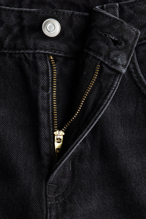 High Rise Extra Wide Leg Black Baggy Fit Jeans for Women