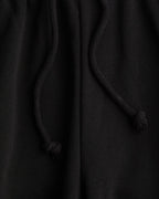 Cloud Fleece High Waist Wide-Leg Sweatpants | Charcoal Black | Premium Heavyweight Cotton Baggy Sweatpants with Adjustable Waistband