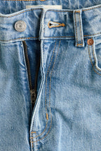 High Rise Extra Wide Leg Light Blue Baggy Fit Jeans for Women